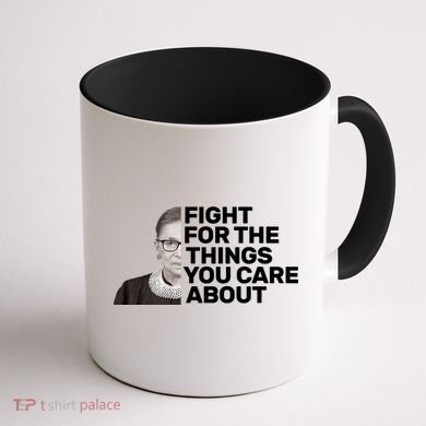 Ruther Bader Ginsburg Fights Coffee Mug back