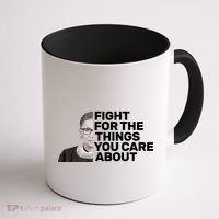 Ruther Bader Ginsburg Fights Coffee Mug thumb 1