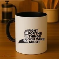 Ruther Bader Ginsburg Fights Coffee Mug thumb 4
