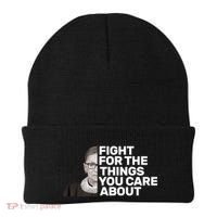Ruther Bader Ginsburg Fights Beanie thumb 0