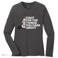 Ruther Bader Ginsburg Fights Women's Long Sleeve Shirt thumb 0
