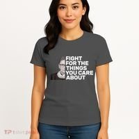 Ruther Bader Ginsburg Fights Women's T-Shirt thumb 4