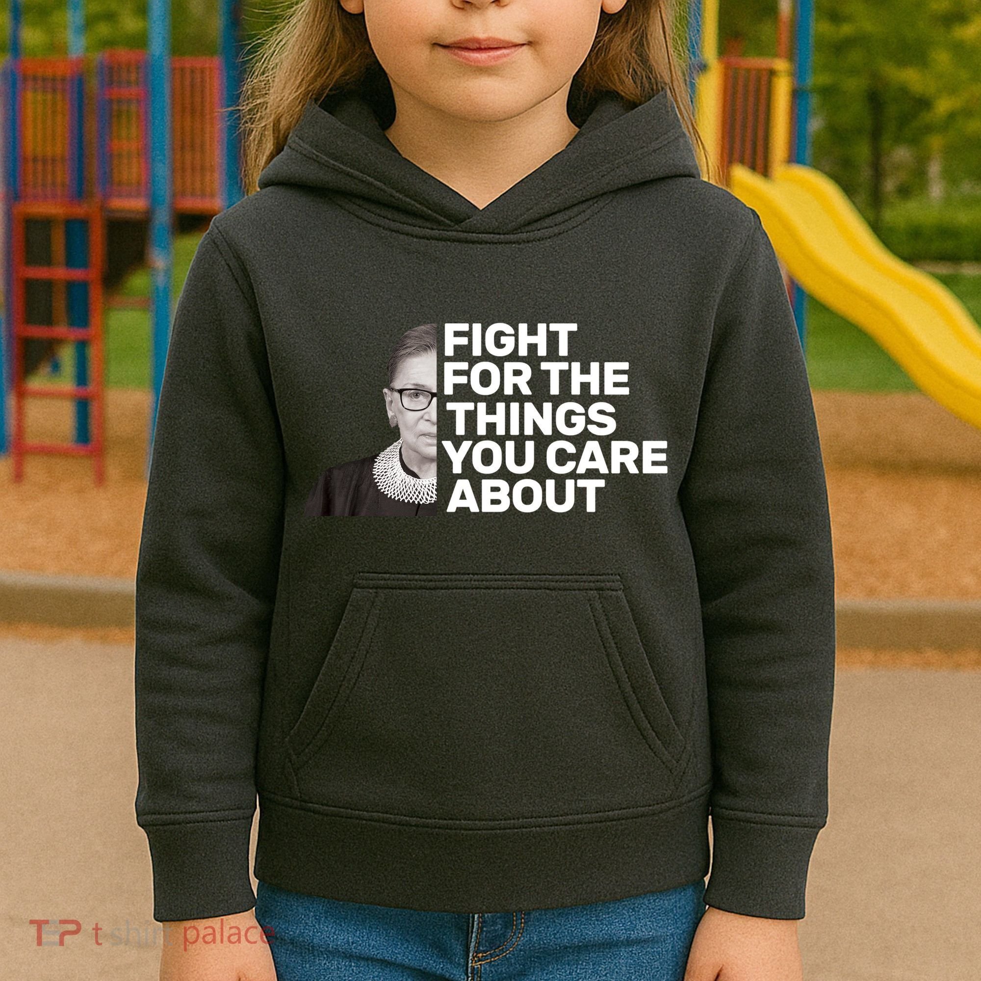 Ruther Bader Ginsburg Fights Kids Hoodie
