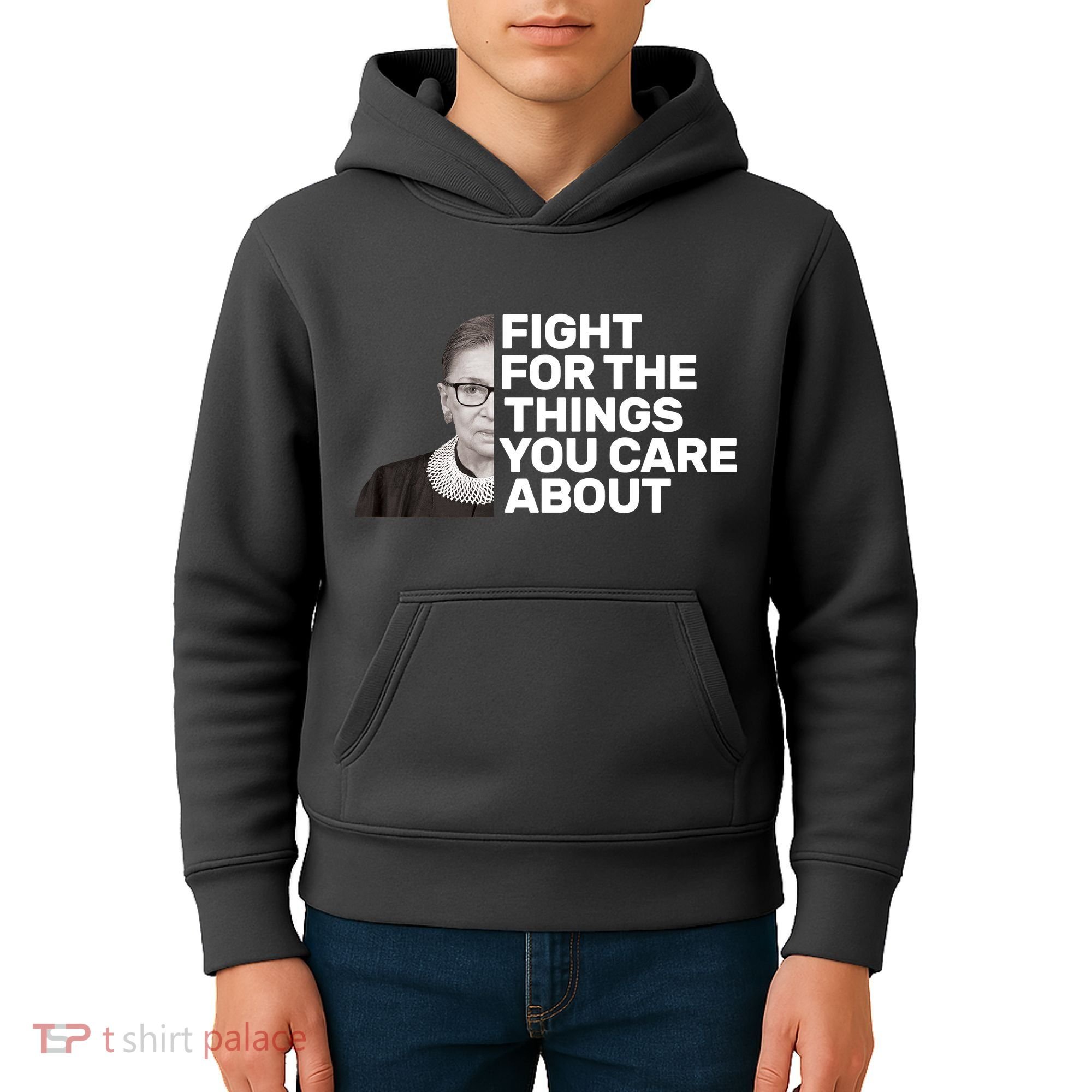 Ruther Bader Ginsburg Fights Kids Hoodie