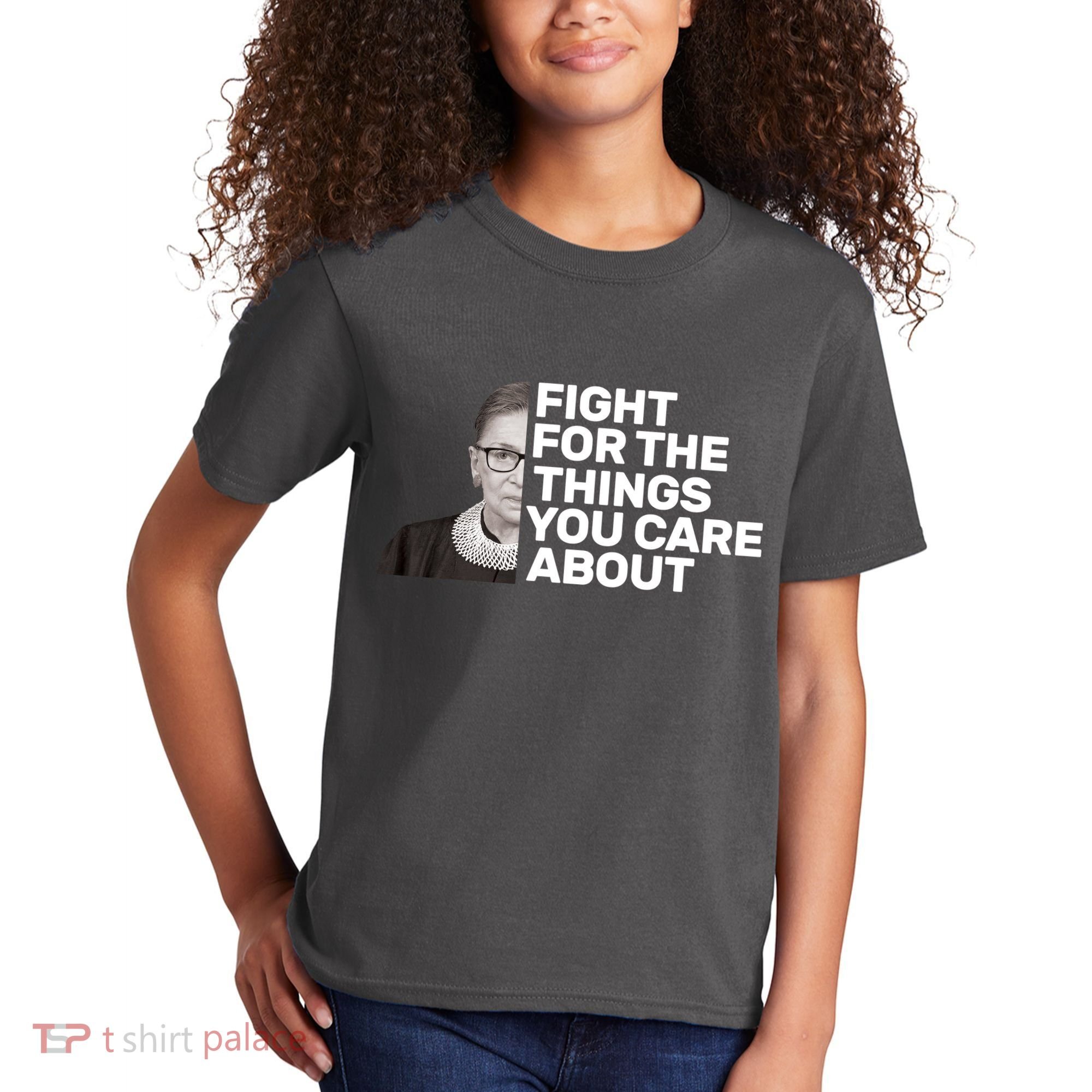 Ruther Bader Ginsburg Fights Kids T-Shirt
