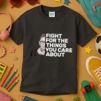 Ruther Bader Ginsburg Fights Kids T-Shirt thumb 3