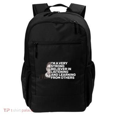 Ruther Bader Ginsburg Listens And Learns Backpack