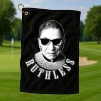 Ruthless RBG Ganster Ruth Bader Ginsburg Golf Towel thumb 1