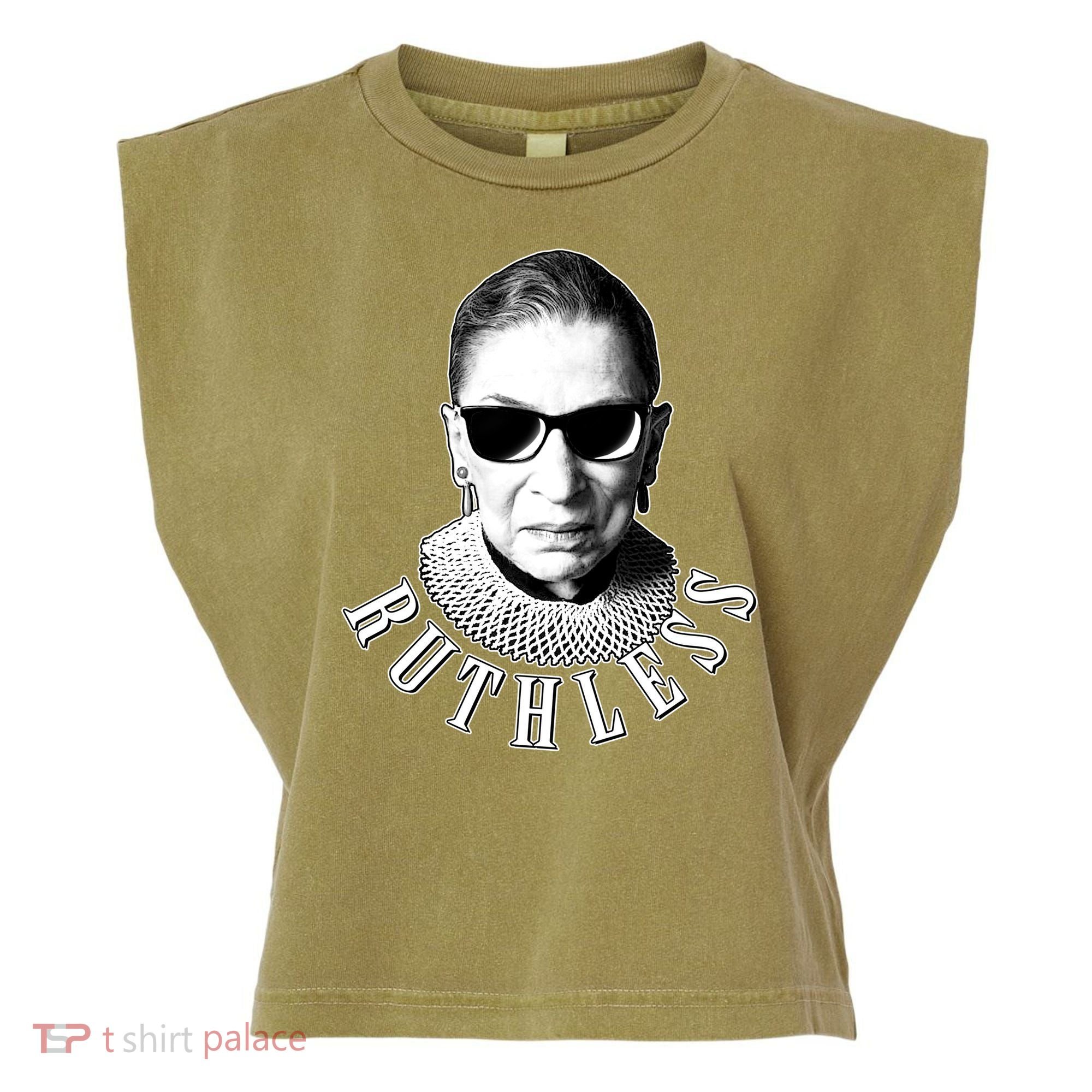 Ruthless RBG Ganster Ruth Bader Ginsburg Garment-Dyed Women's Muscle Tee