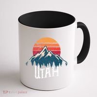 Retro Utah Ut Mountains Outdoor Wildness Funny Gift Coffee Mug thumb 1