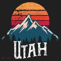 Retro Utah Ut Mountains Outdoor Wildness Funny Gift Beanie thumb 2