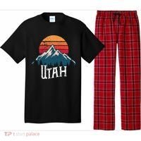 Retro Utah Ut Mountains Outdoor Wildness Funny Gift Pajama Set thumb 0