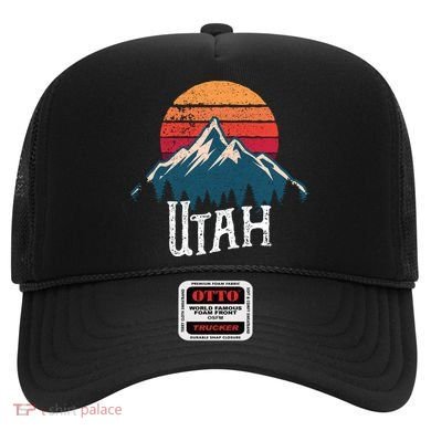 Retro Utah Ut Mountains Outdoor Wildness Funny Gift Hat