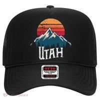 Retro Utah Ut Mountains Outdoor Wildness Funny Gift Hat thumb 0
