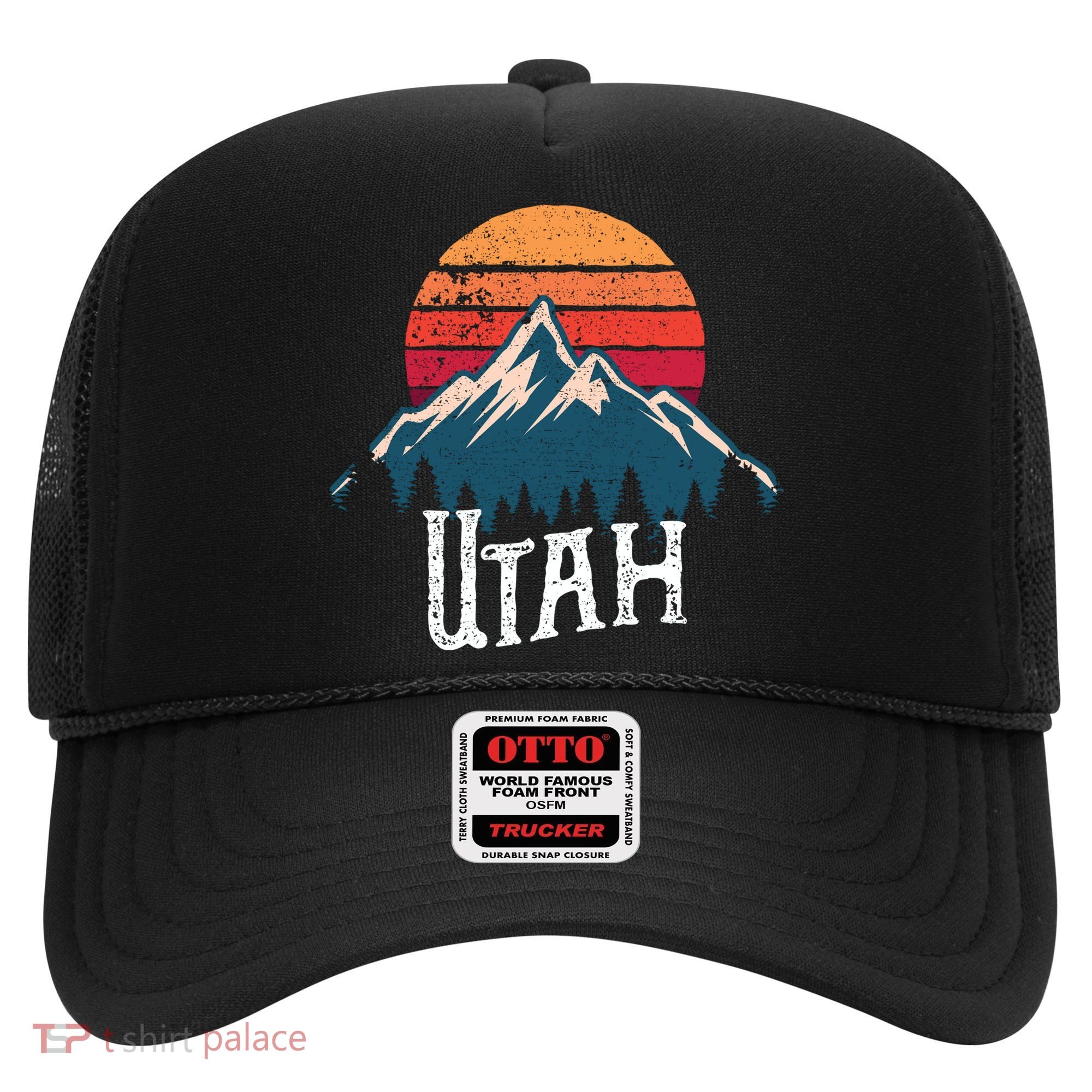 Retro Utah Ut Mountains Outdoor Wildness Funny Gift Hat