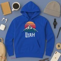 Retro Utah Ut Mountains Outdoor Wildness Funny Gift Hoodie thumb 3