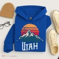 Retro Utah Ut Mountains Outdoor Wildness Funny Gift Hoodie thumb 4