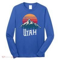 Retro Utah Ut Mountains Outdoor Wildness Funny Gift Long Sleeve Shirt thumb 0