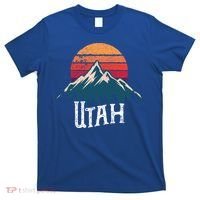 Retro Utah Ut Mountains Outdoor Wildness Funny Gift T-Shirt thumb 0