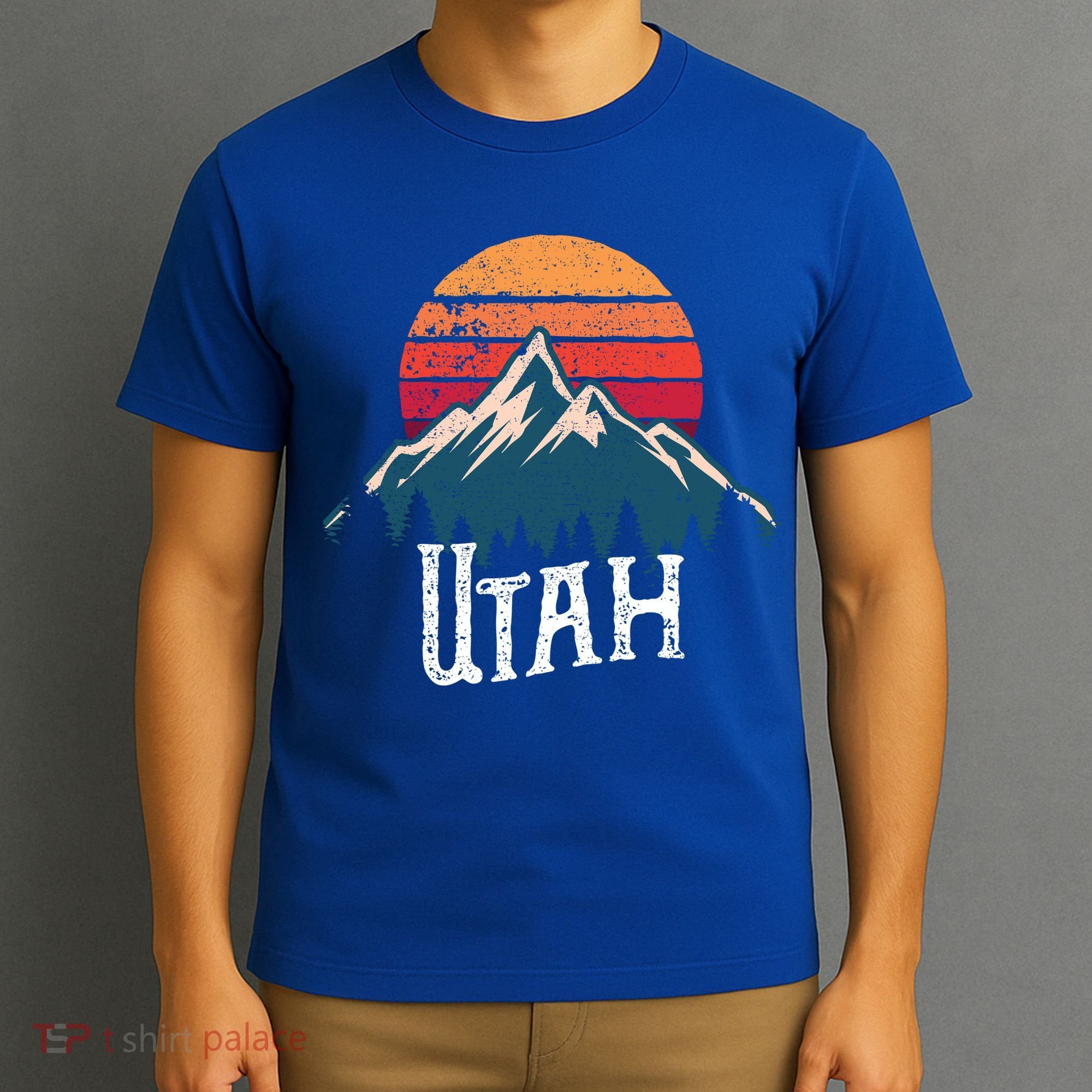 Retro Utah Ut Mountains Outdoor Wildness Funny Gift T-Shirt