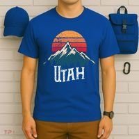 Retro Utah Ut Mountains Outdoor Wildness Funny Gift T-Shirt thumb 6