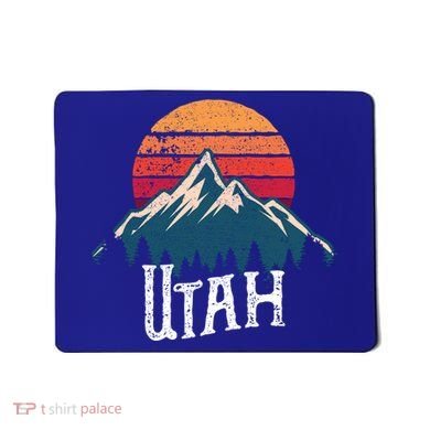 Retro Utah Ut Mountains Outdoor Wildness Funny Gift Mousepad
