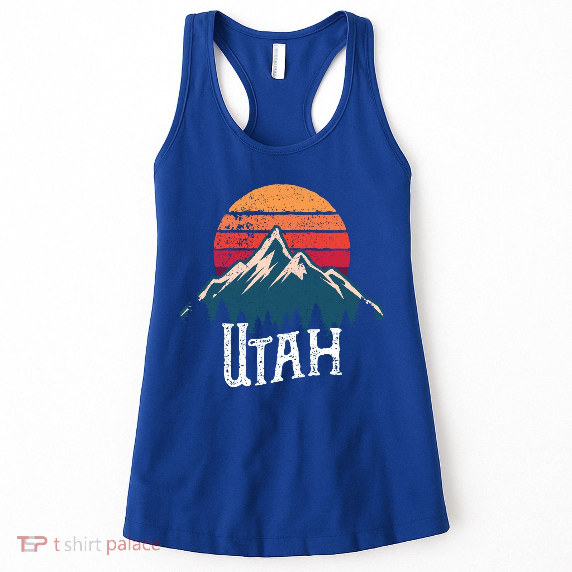 Retro Utah Ut Mountains Outdoor Wildness Funny Gift Women's Tank Top