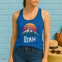 Retro Utah Ut Mountains Outdoor Wildness Funny Gift Women's Tank Top thumb 2