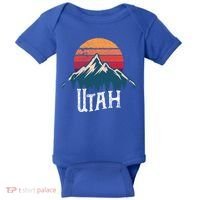 Retro Utah Ut Mountains Outdoor Wildness Funny Gift Baby Bodysuit thumb 0
