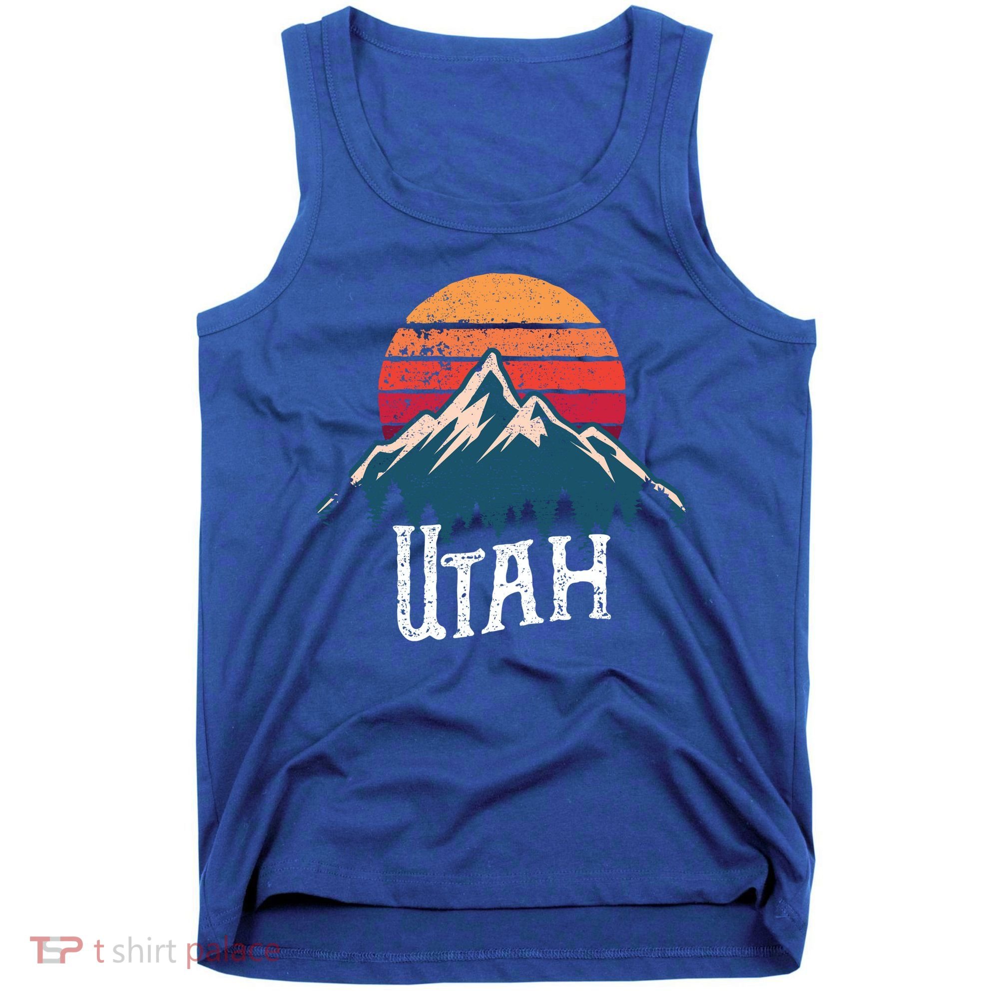 Retro Utah Ut Mountains Outdoor Wildness Funny Gift Tank Top