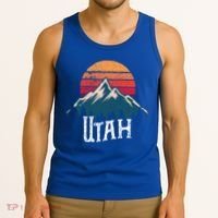 Retro Utah Ut Mountains Outdoor Wildness Funny Gift Tank Top thumb 3