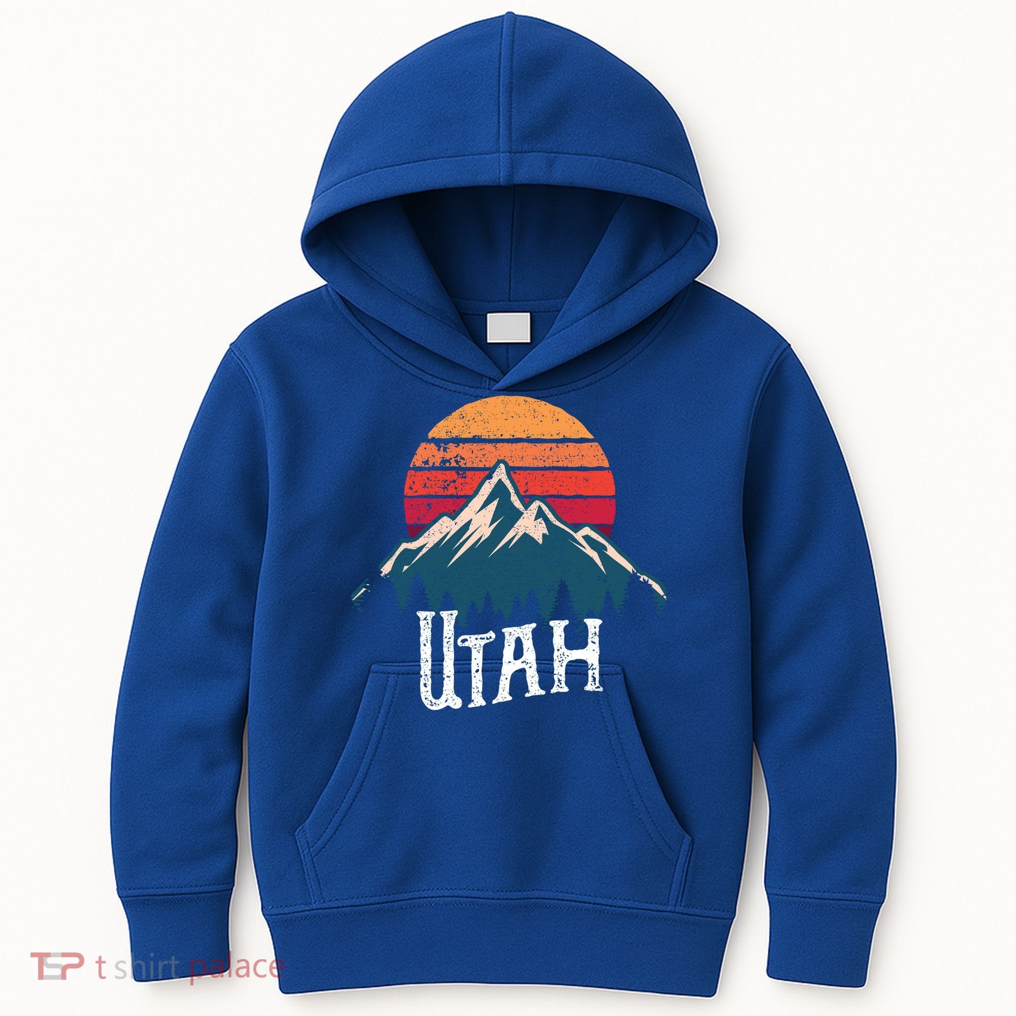 Retro Utah Ut Mountains Outdoor Wildness Funny Gift Kids Hoodie
