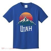 Retro Utah Ut Mountains Outdoor Wildness Funny Gift Kids T-Shirt thumb 0