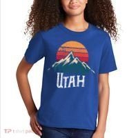 Retro Utah Ut Mountains Outdoor Wildness Funny Gift Kids T-Shirt thumb 2