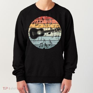 Retro Uke Ukulele Player Funny Ukulele Music Women's Sweatshirt