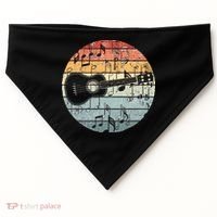 Retro Uke Ukulele Player Funny Ukulele Music USA-Made Doggie Bandana thumb 0