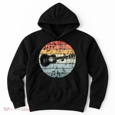 Retro Uke Ukulele Player Funny Ukulele Music Hoodie