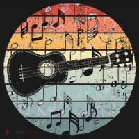 Retro Uke Ukulele Player Funny Ukulele Music Apron thumb 3