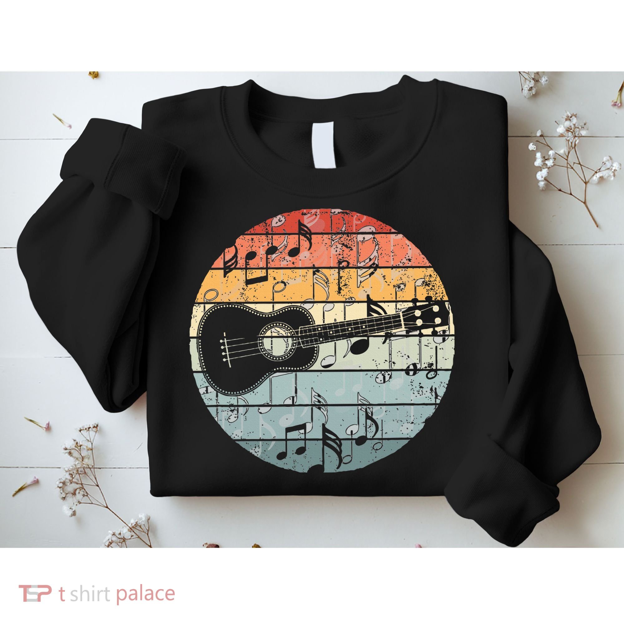 Retro Uke Ukulele Player Funny Ukulele Music Sweatshirt
