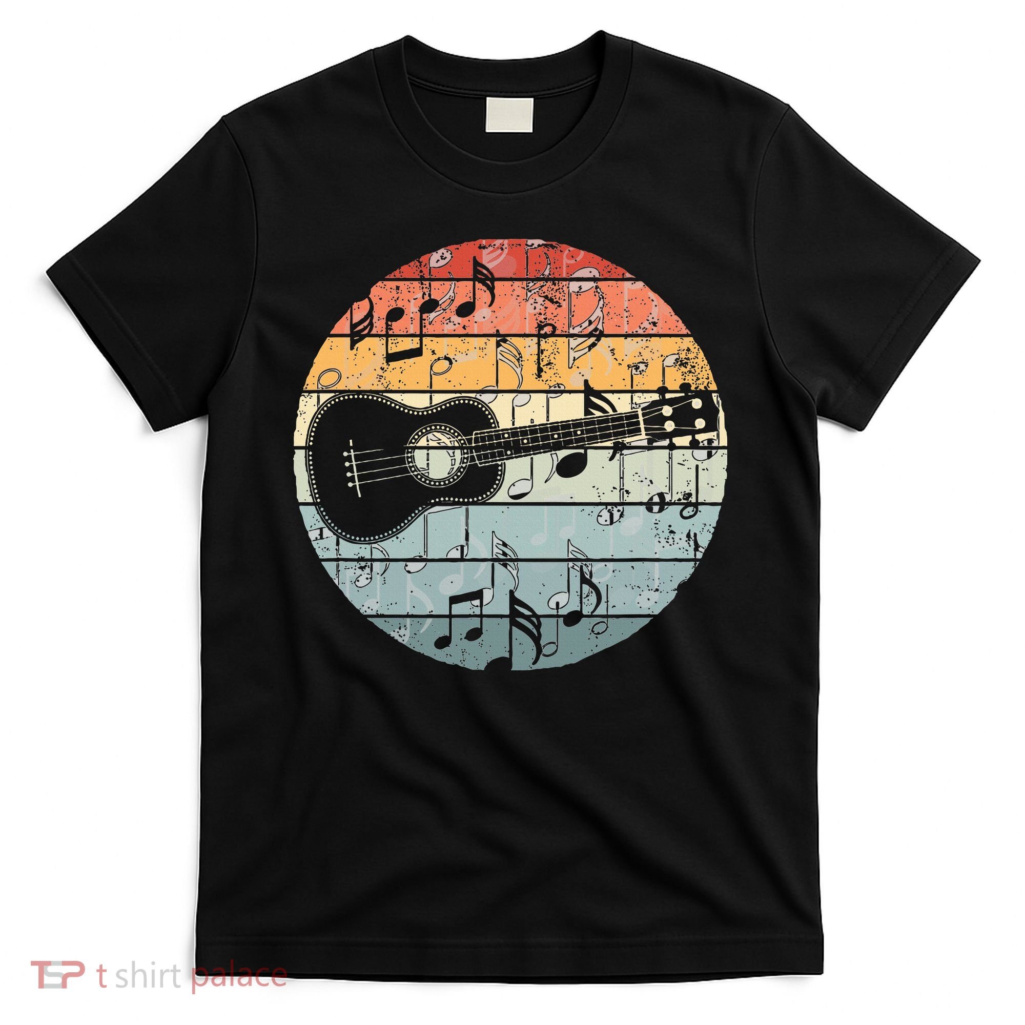 Retro Uke Ukulele Player Funny Ukulele Music T-Shirt