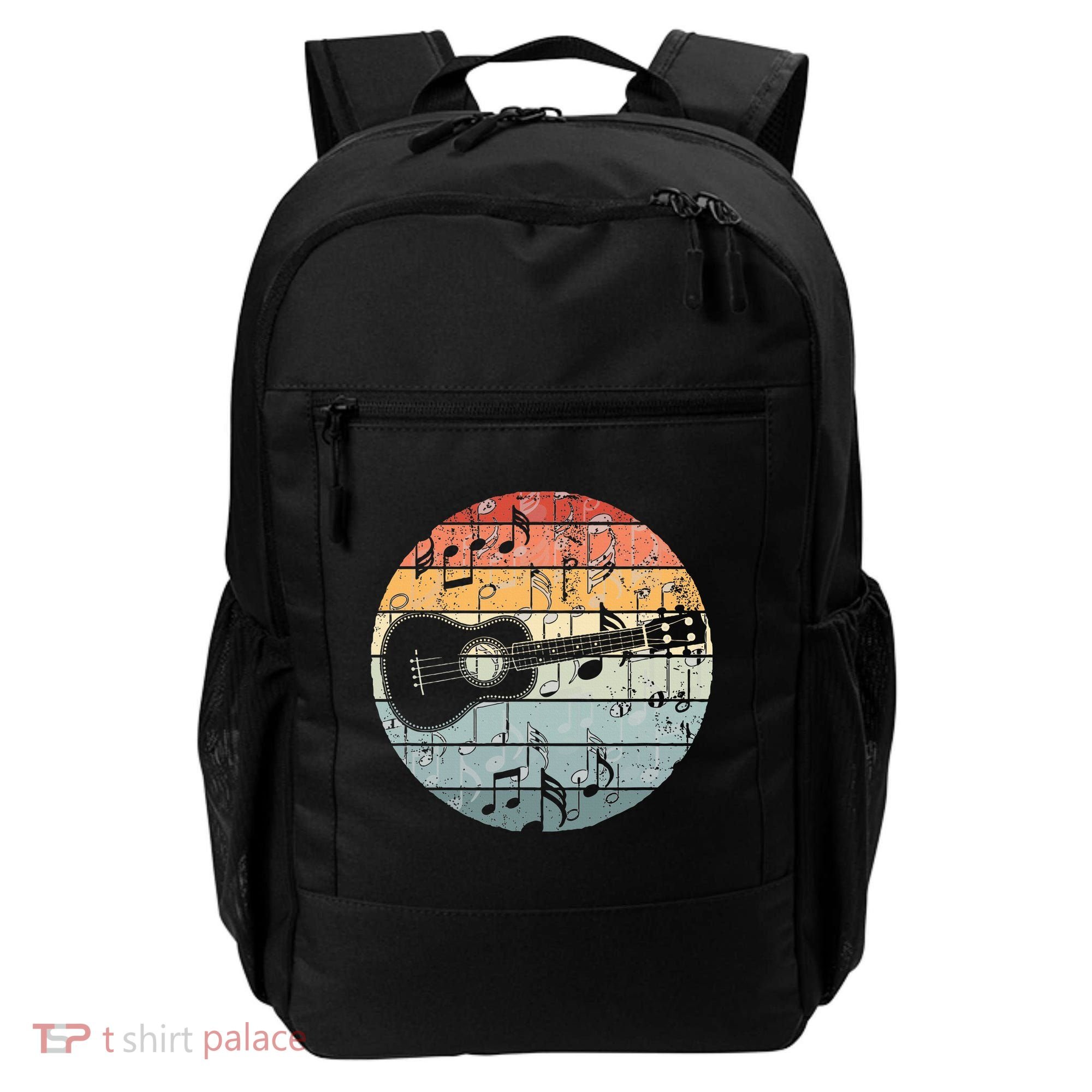 Retro Uke Ukulele Player Funny Ukulele Music Backpack