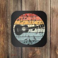 Retro Uke Ukulele Player Funny Ukulele Music Coaster thumb 0