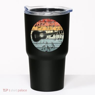 Retro Uke Ukulele Player Funny Ukulele Music Tumbler