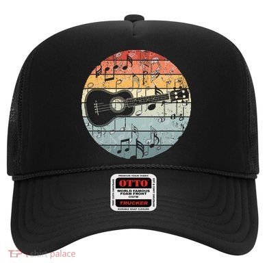 Retro Uke Ukulele Player Funny Ukulele Music Hat