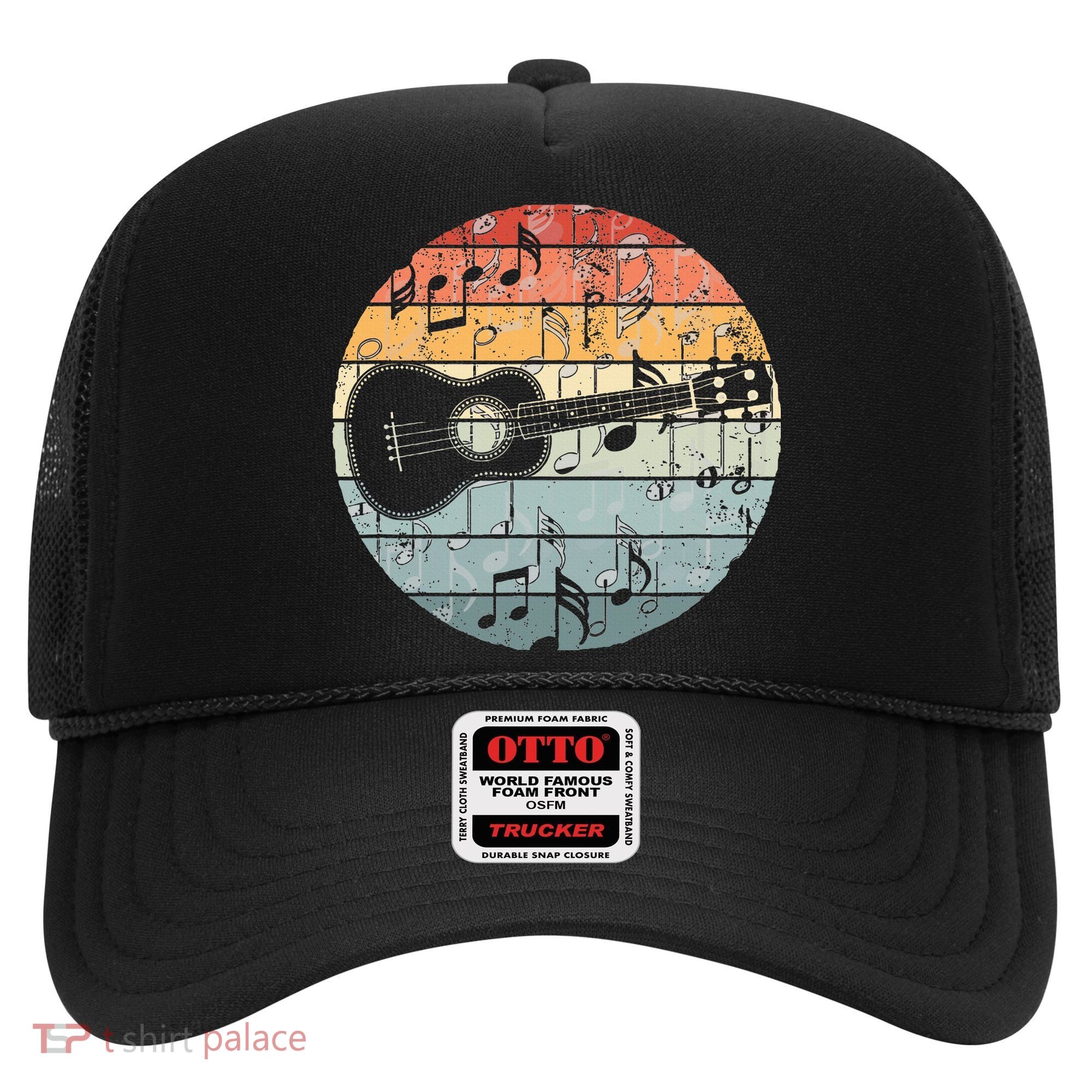 Retro Uke Ukulele Player Funny Ukulele Music Hat
