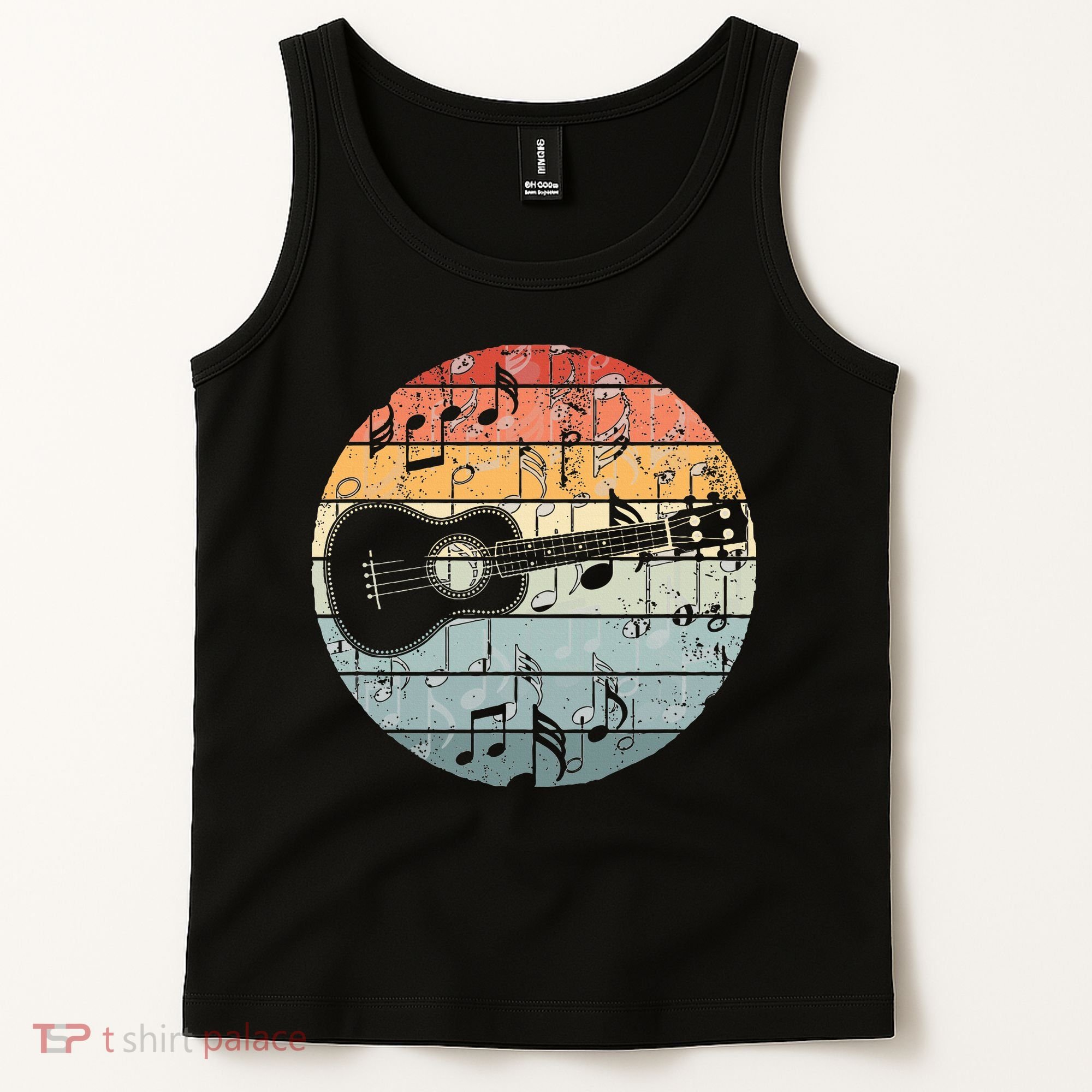 Retro Uke Ukulele Player Funny Ukulele Music Tank Top