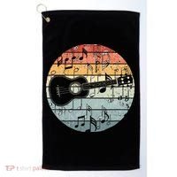 Retro Uke Ukulele Player Funny Ukulele Music Golf Towel thumb 0