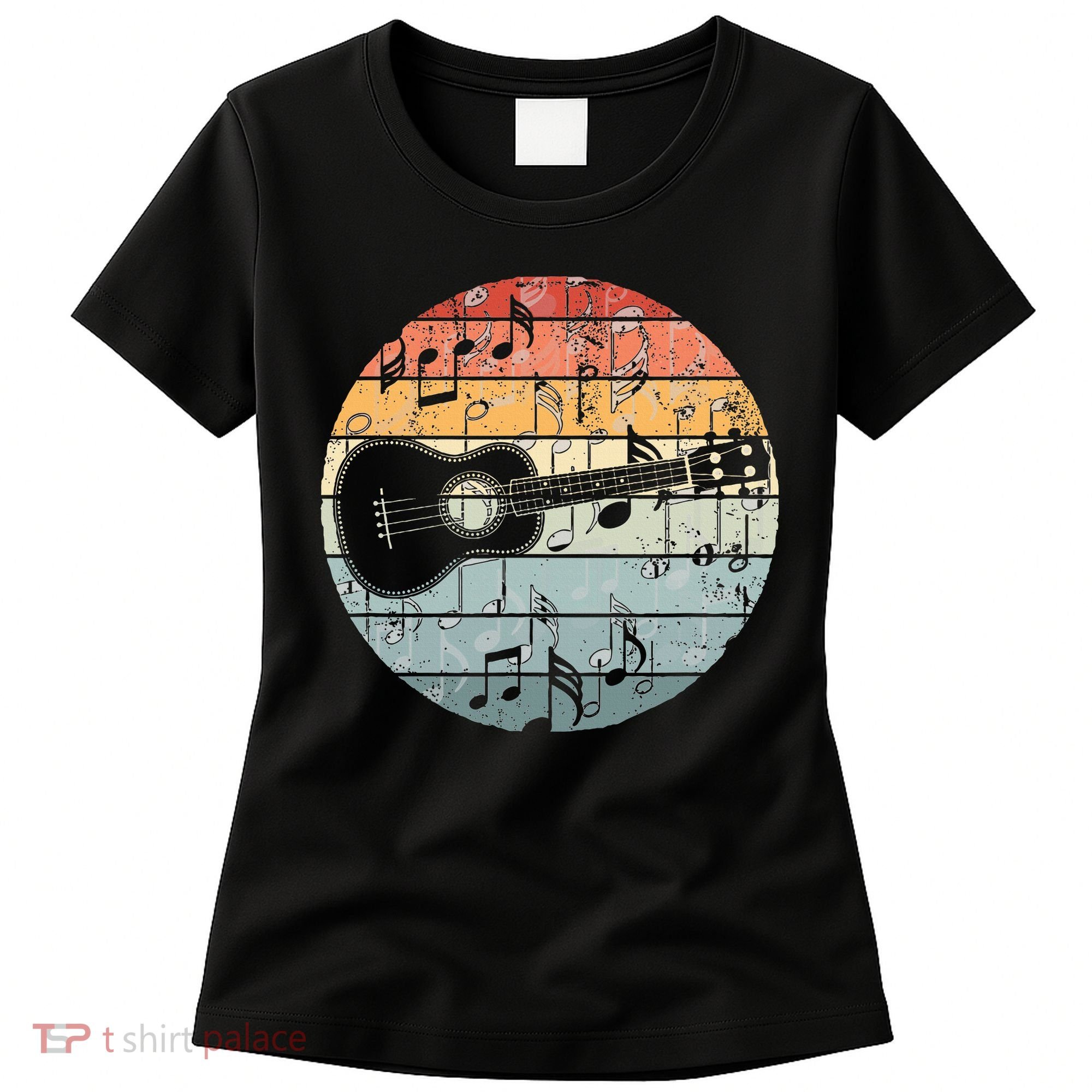 Retro Uke Ukulele Player Funny Ukulele Music Women's T-Shirt