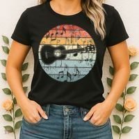 Retro Uke Ukulele Player Funny Ukulele Music Women's T-Shirt thumb 2