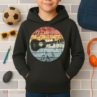Retro Uke Ukulele Player Funny Ukulele Music Kids Hoodie thumb 2